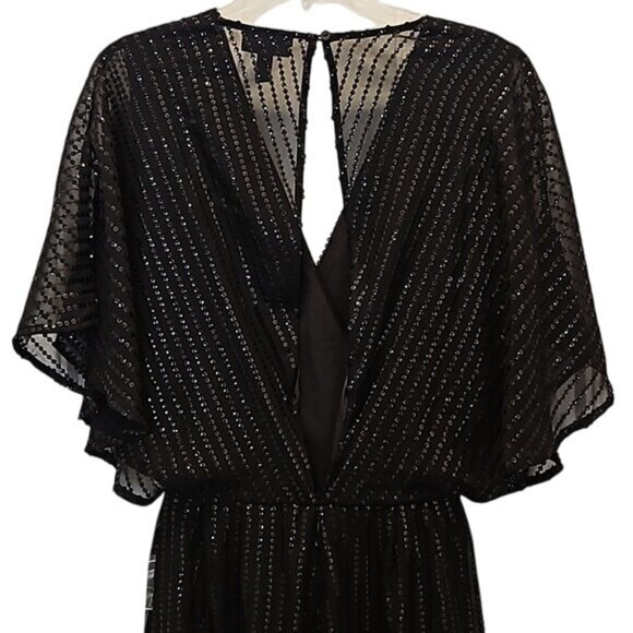 Modcloth Twinkle Like Starlight Wide Leg Sequined Jumpsuit Size XS New Party - Picture 9 of 14